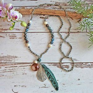 Larimar & Ocean Jasper Necklace